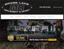 Tablet Screenshot of mooselakeimplement.com